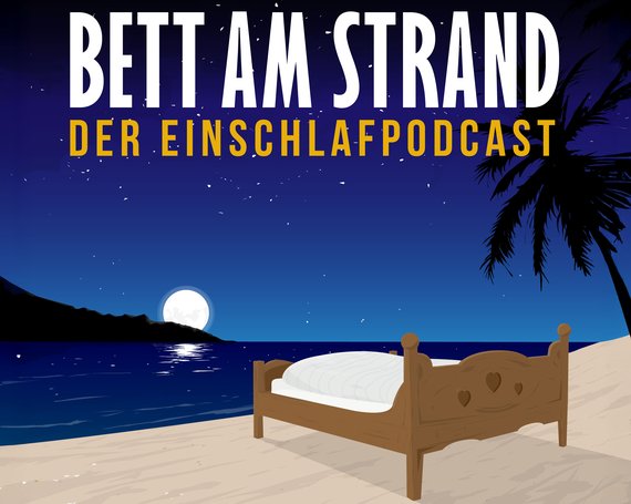 Entspannender Podcast: Bett am Strand
