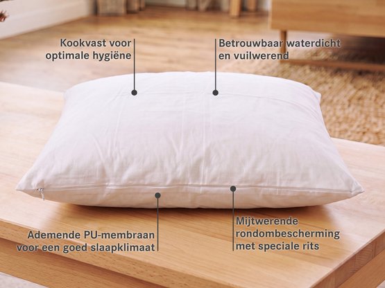 Anti allergie kussensloop "Amparo" – gemakkelijk in onderhoud voor een gevoelige huid