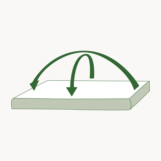 Les matelas doivent être régulièrement retournés et pivotés.