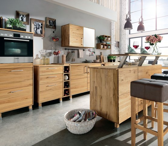 Massief houten keuken Culinara van allnatura, combinatie-idee 02