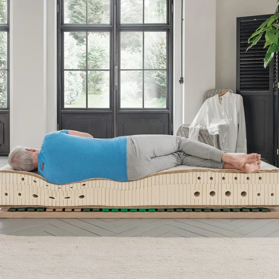 Soutien élastique ponctuel pour le corps - allnatura matelas en latex naturel à 7 zones