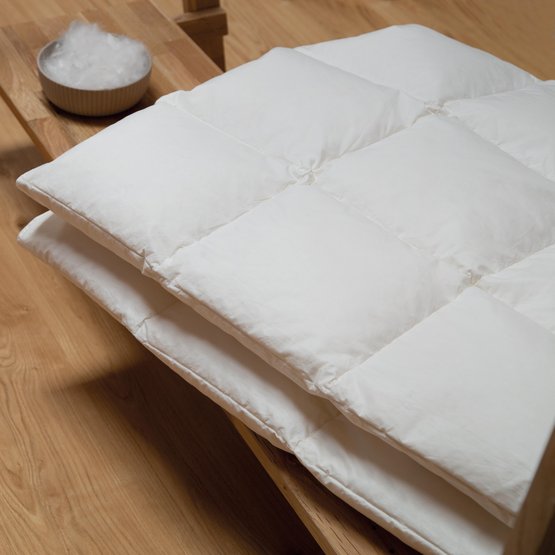 Donzen dekbed met vulmateriaal