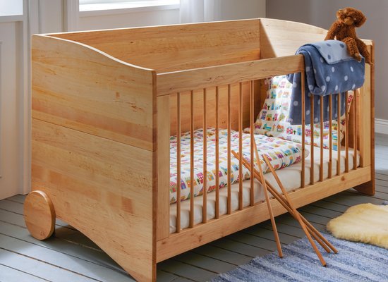 Unser Babybett Ludus aus Erlenholz