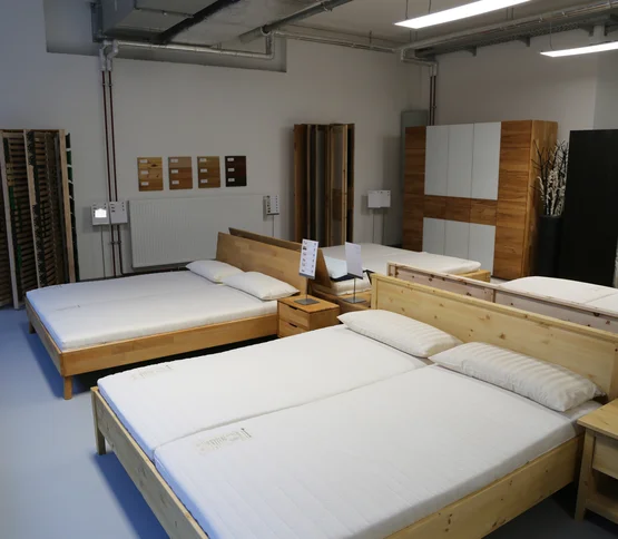 Probeliegen im Showroom Wien