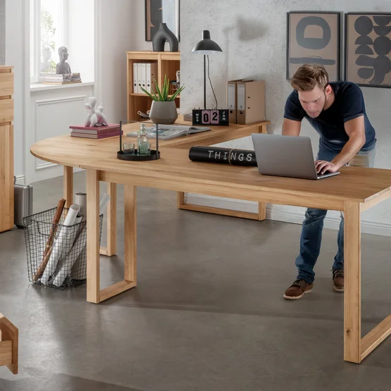 Bureau Rivana avec plateau d'angle