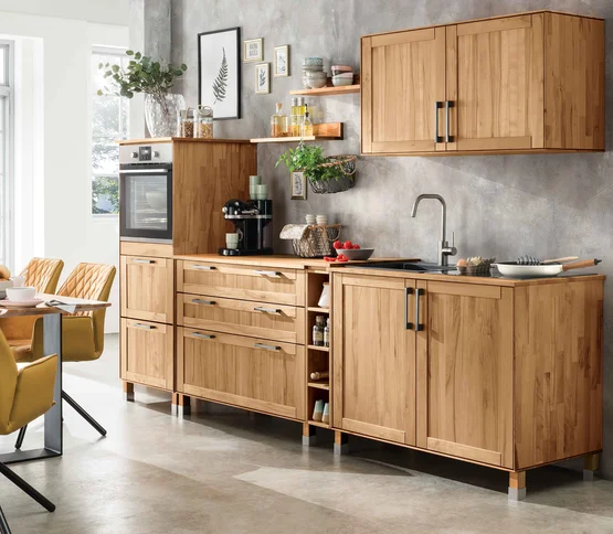 Massief houten keuken Mediterano van allnatura, combinatie-idee 03