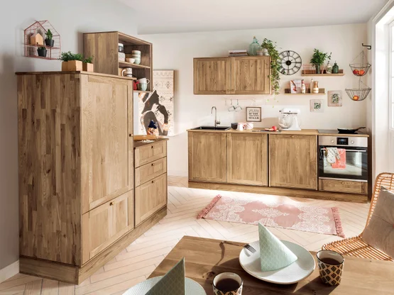Massief houten keuken Mediterano van allnatura, combinatie-idee 01