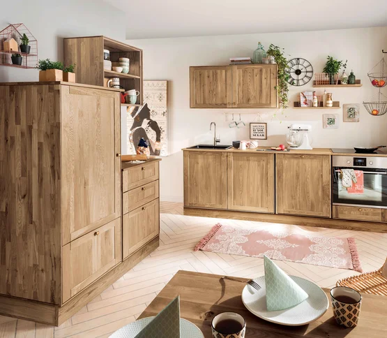 Massief houten keuken Mediterano van allnatura, combinatie-idee 01