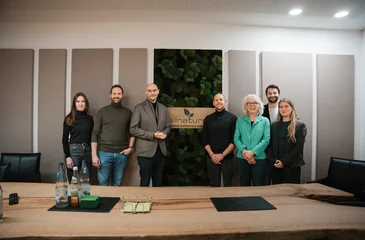 Unternehmensbesuch Finanzminister Danyal Bayaz und Landtagsabgeordnete Martina Häusler