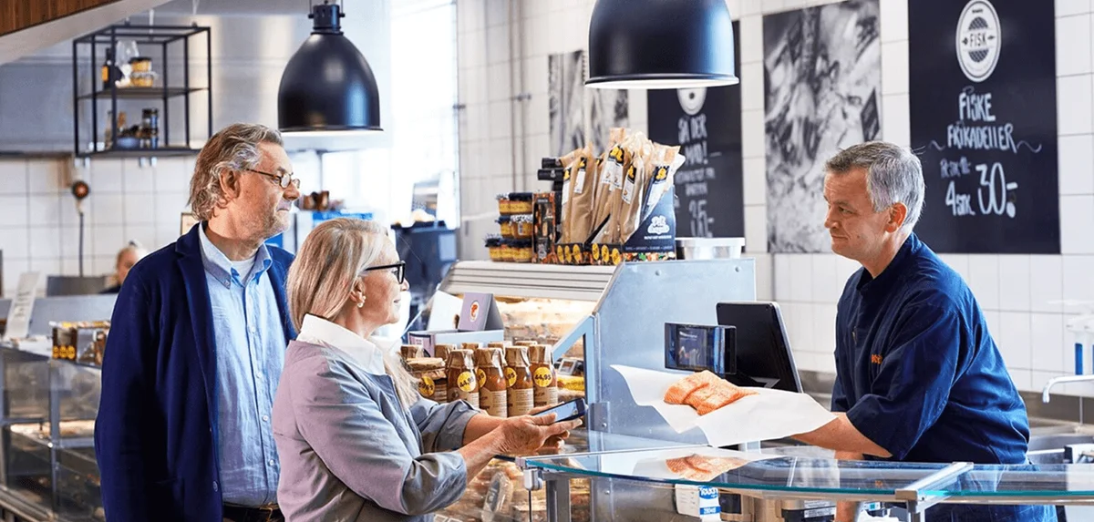 Serving customers