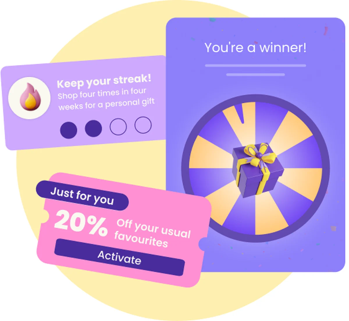 Promotions & Gamification illustration