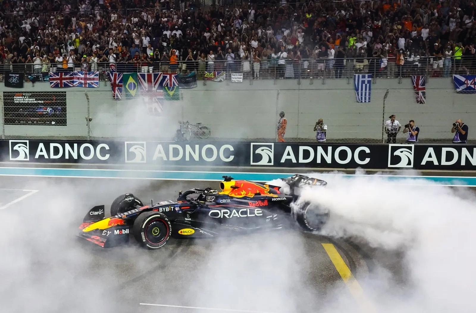 Donuts at the season finale, Yas Marina.