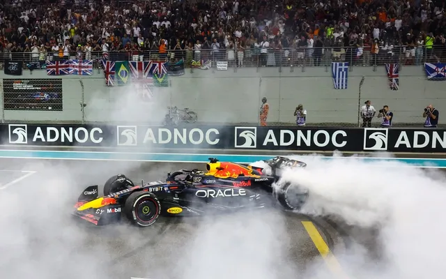 Donuts at the season finale, Yas Marina.
