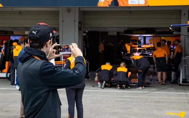 The pit lane walk at Suzuka.