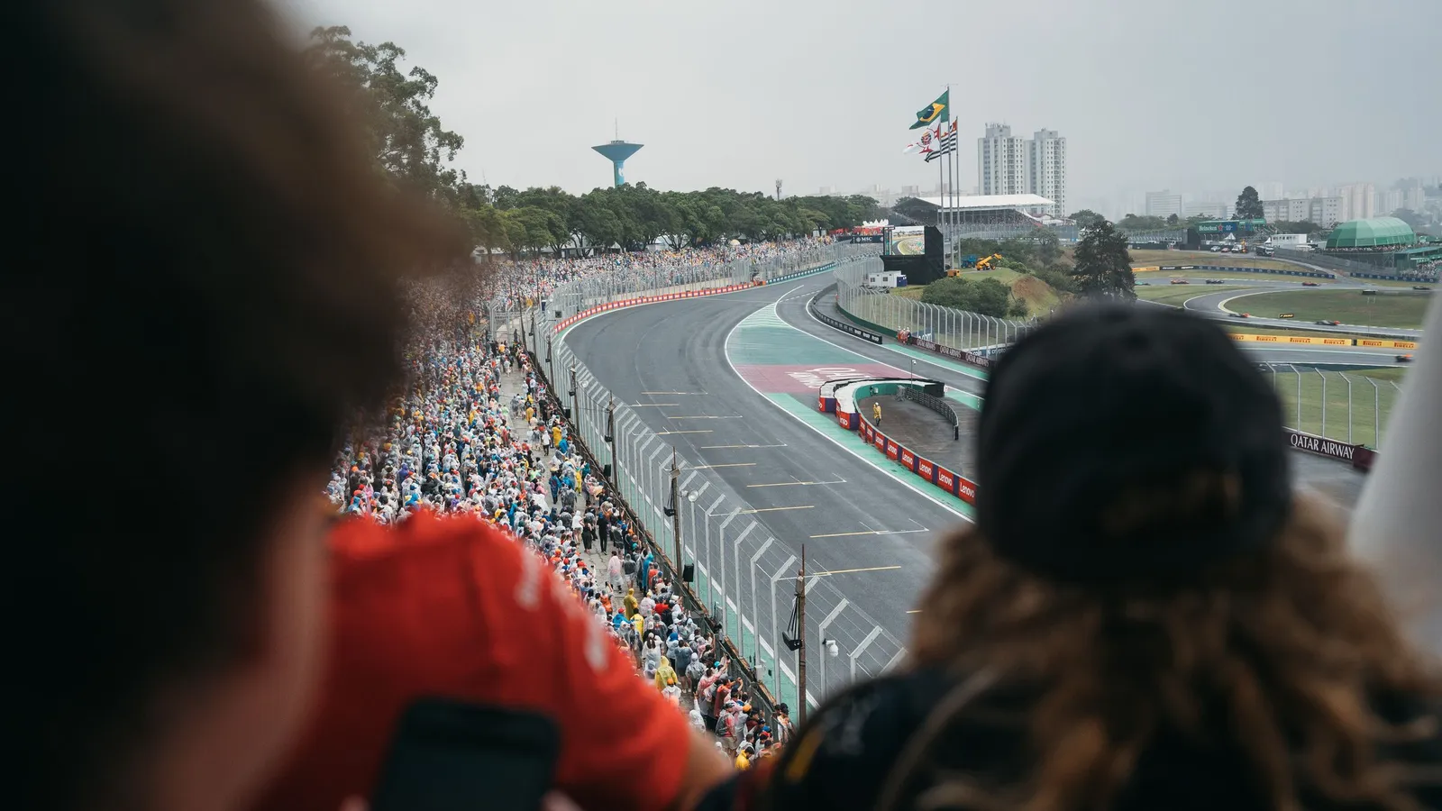 The main straight at Interlagos.