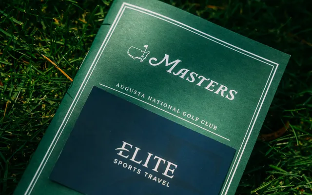 A Masters programme and an Elite Sports Travel card on the Augusta grass.