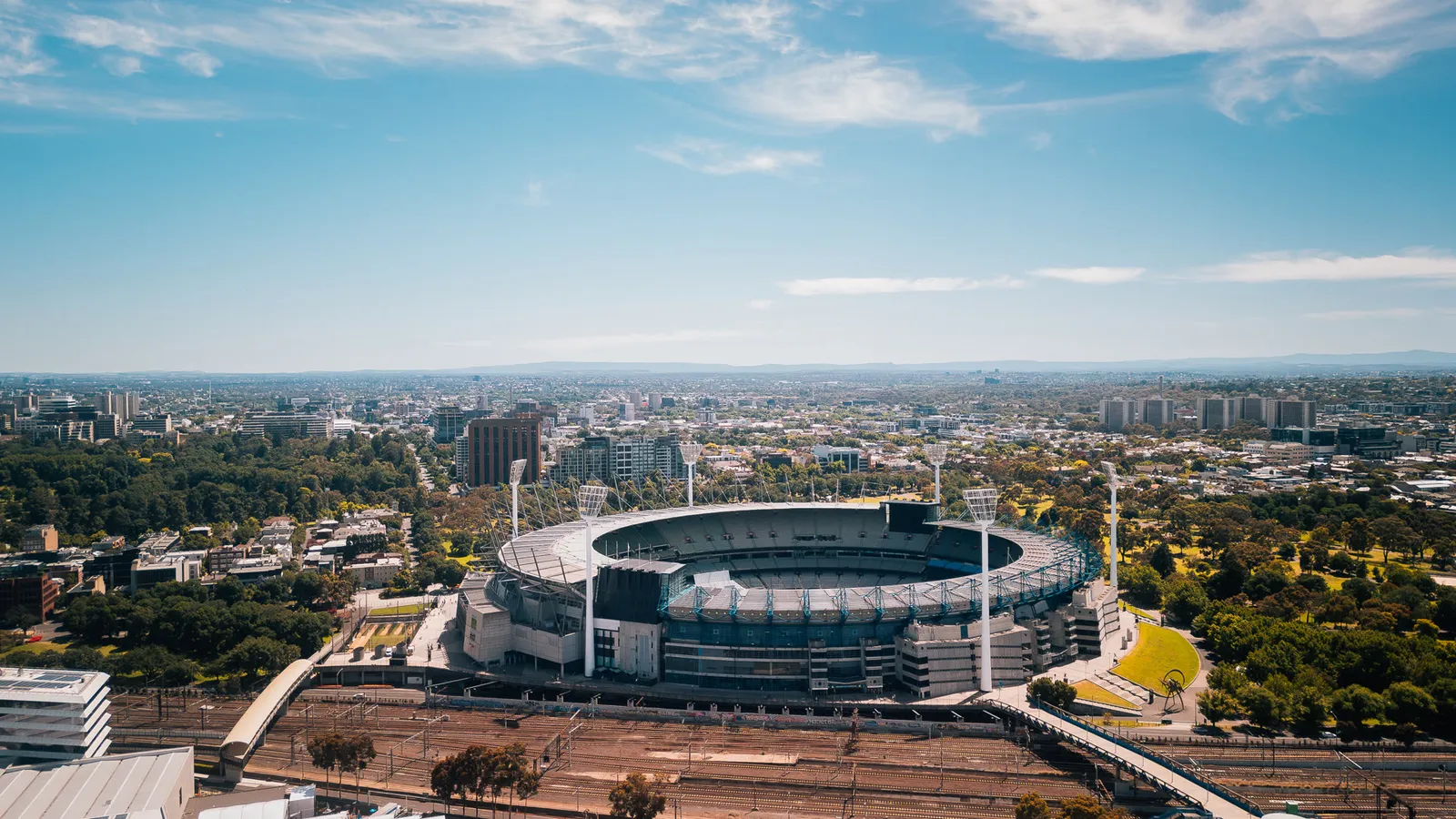 The Melbourne Cricket Ground from the air
