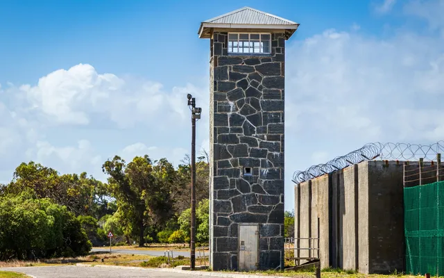 The watchtower on Robben Island.