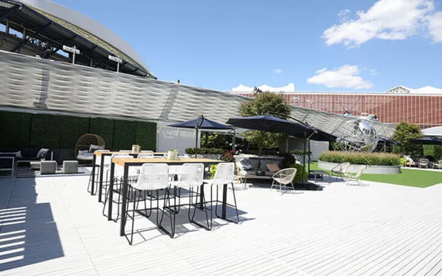 The Overlook hospitality suite at the US Open.