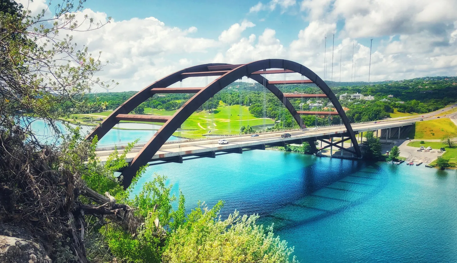 The Pennybacker Bridge, Austin.