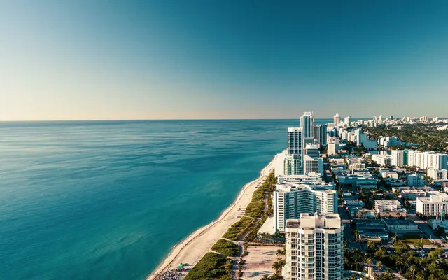 Miami Beach from the air.