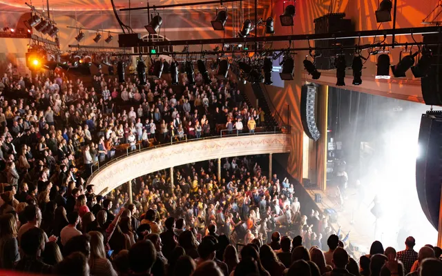 A full house at the Ryman Auditorium, Nashville.