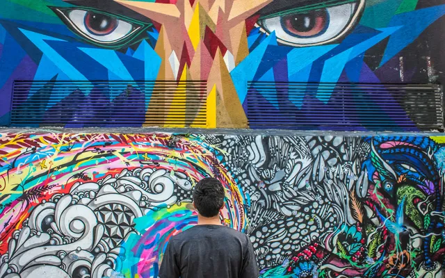 A mural in Vila Madalena, São Paulo.