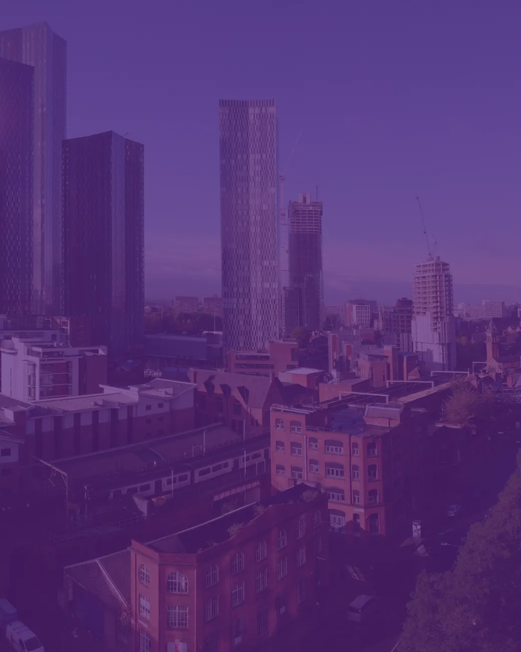 Manchester city skyline