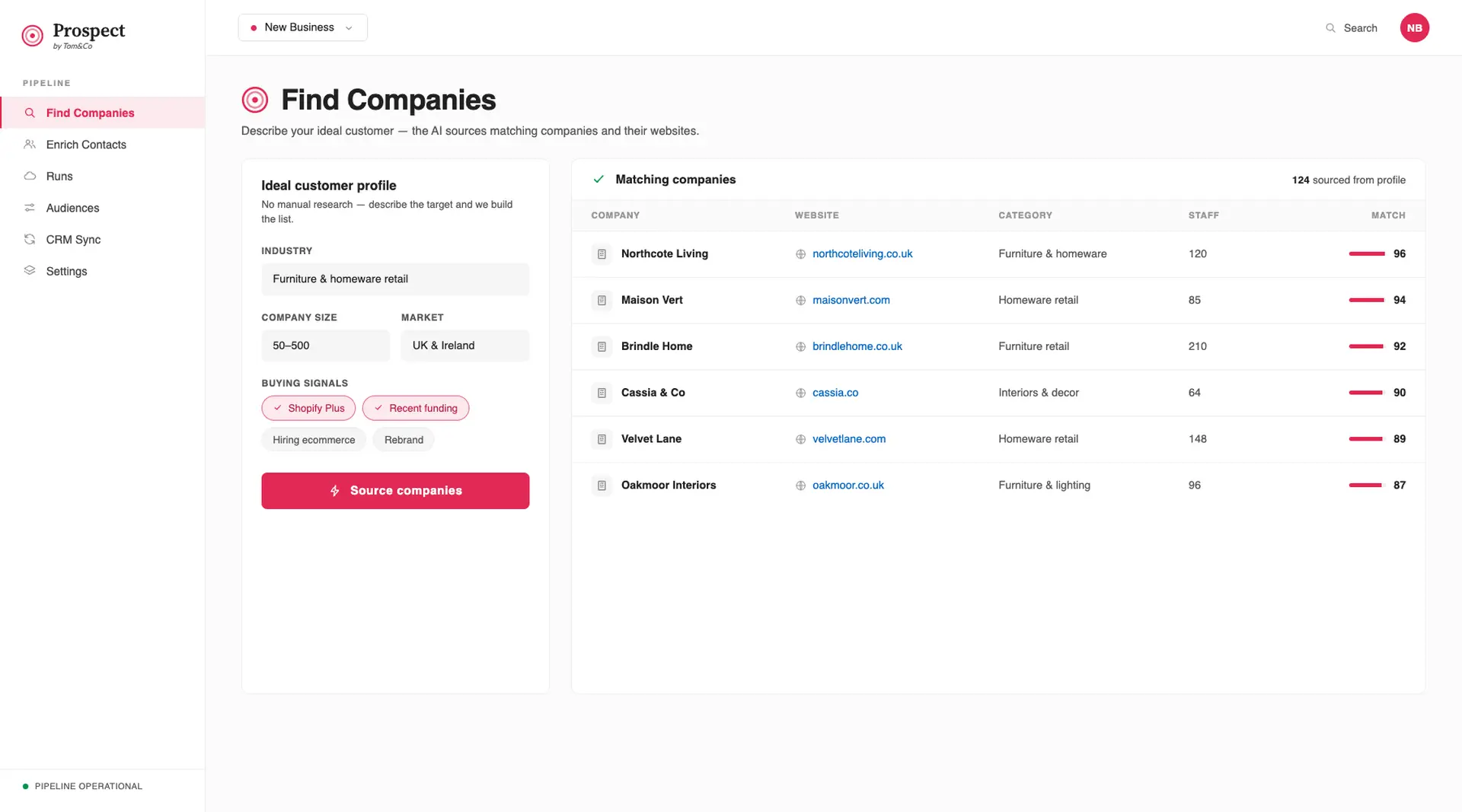 AI Prospect Sourcing