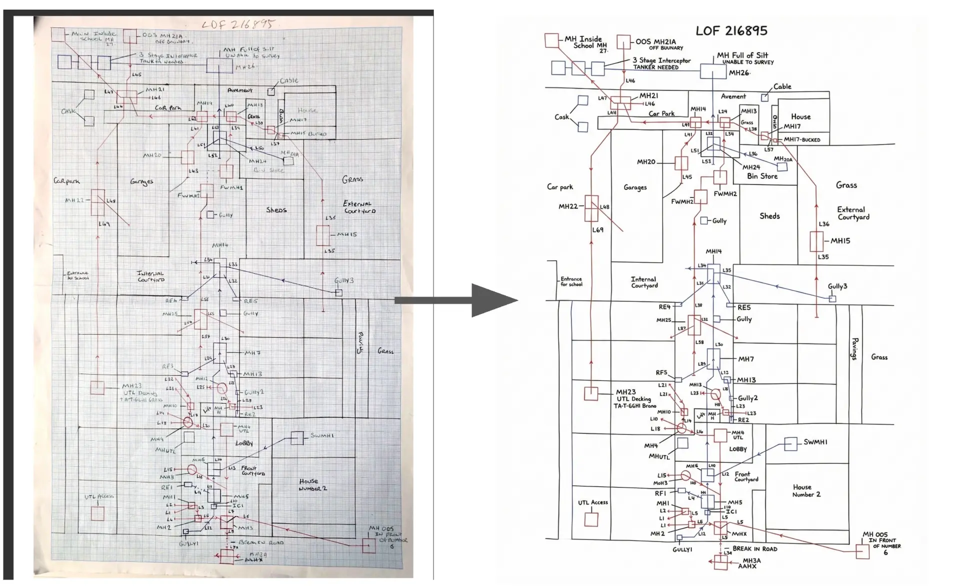AI Digitisation of Drawings