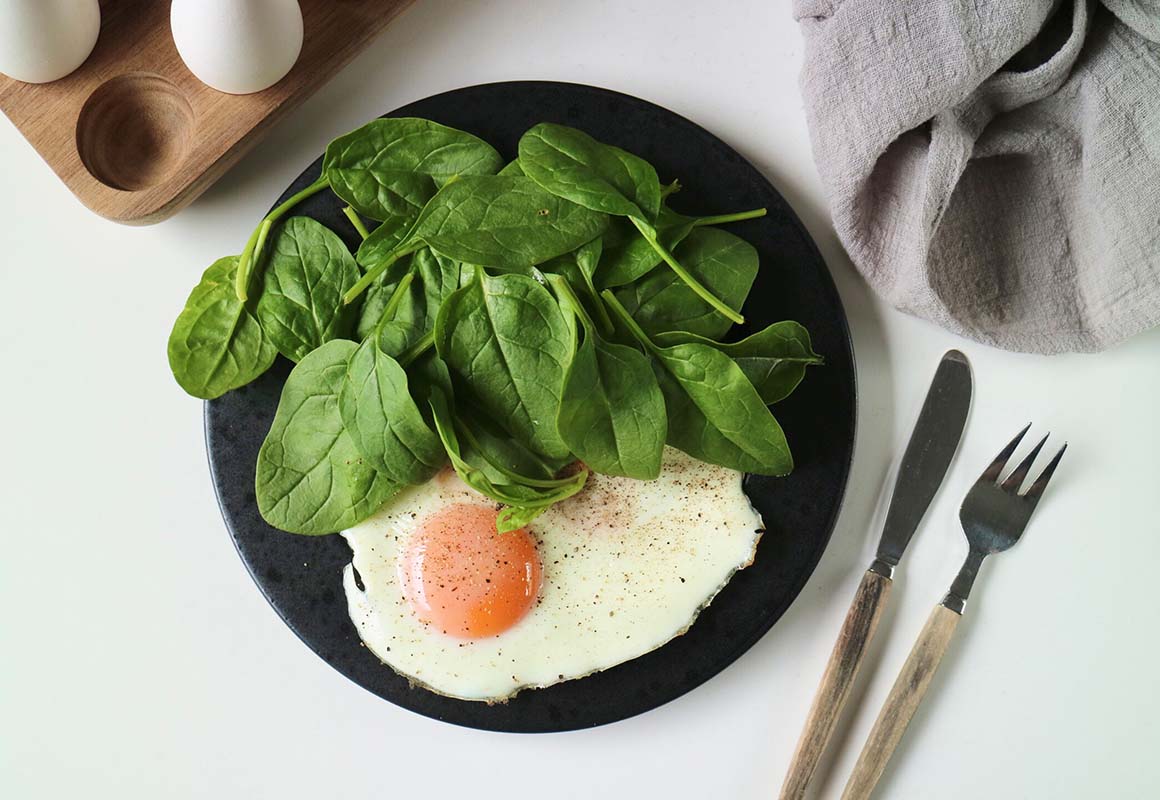 Kalorifattig frukost – Stekt ägg i ugnen