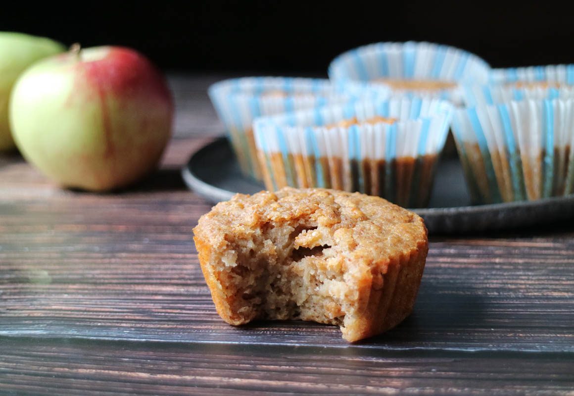 Sunne eplemuffins med kanel