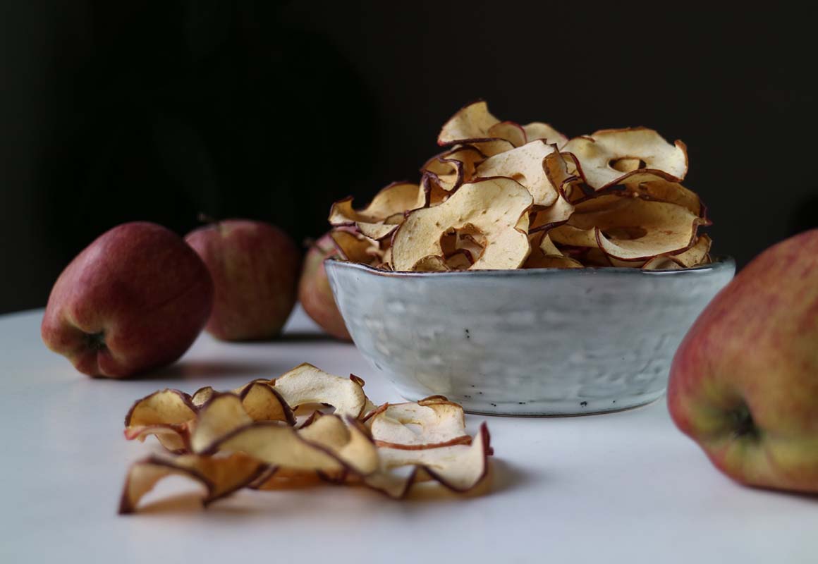 Kalorifattig snacks - Eplechips