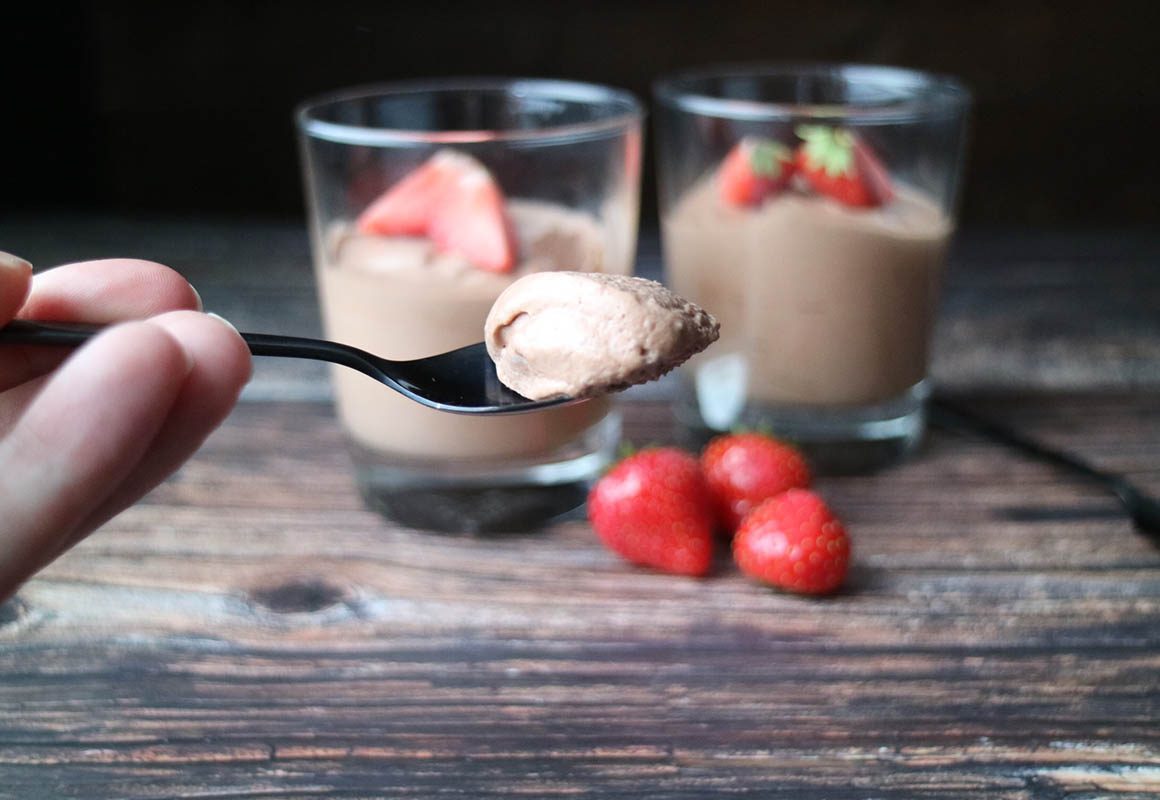 Lavkarbo sjokolademousse med tre ingredienser
