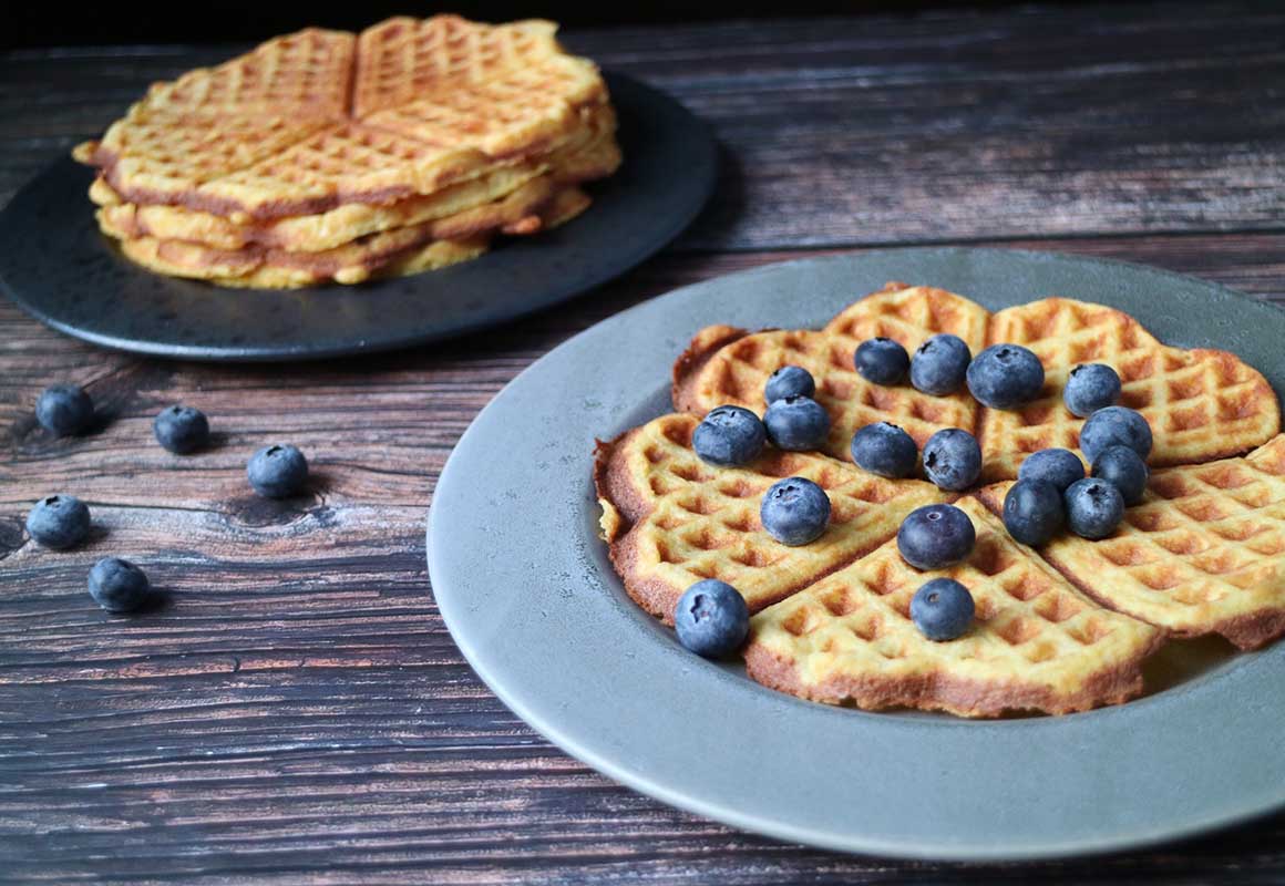 Sprø keto vafler