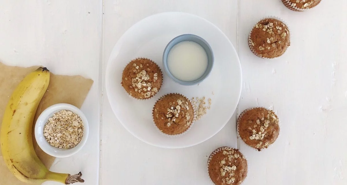 Bananmuffins med havregryn
