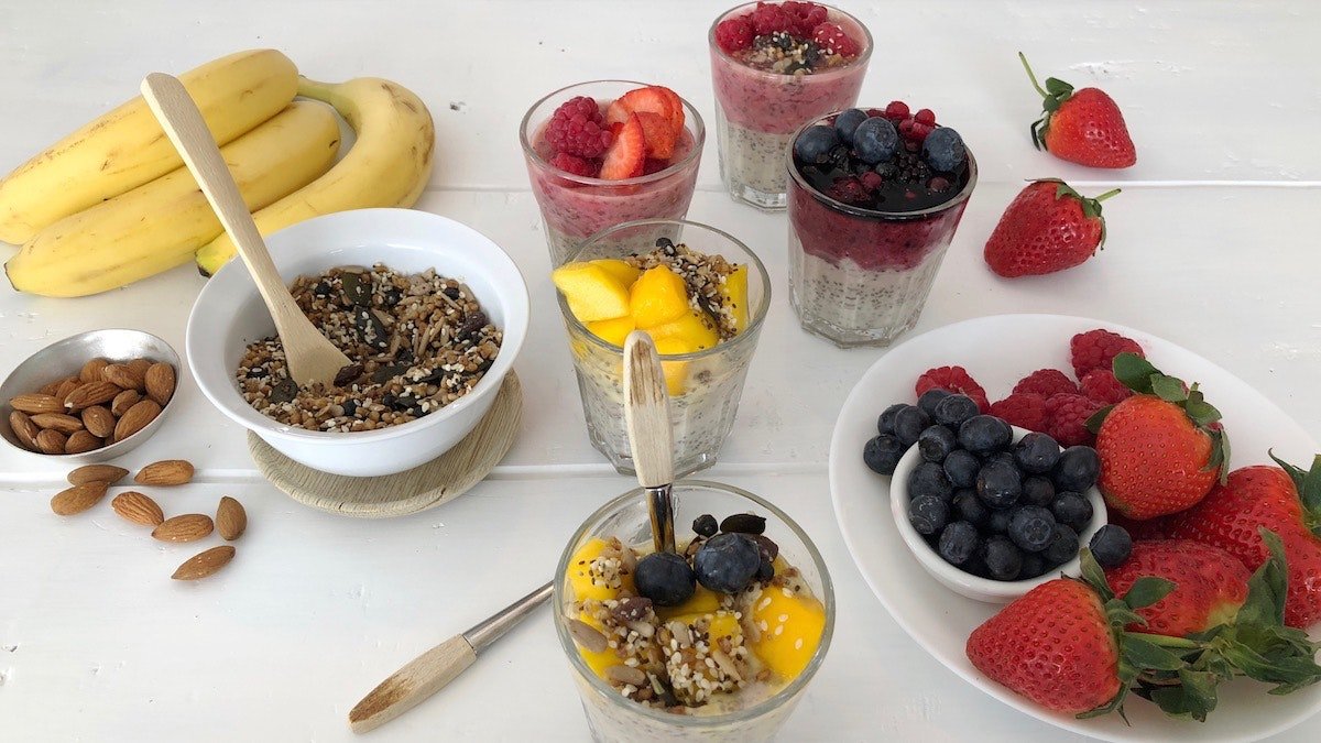 Supersunn chiagrøt med mandelmelk