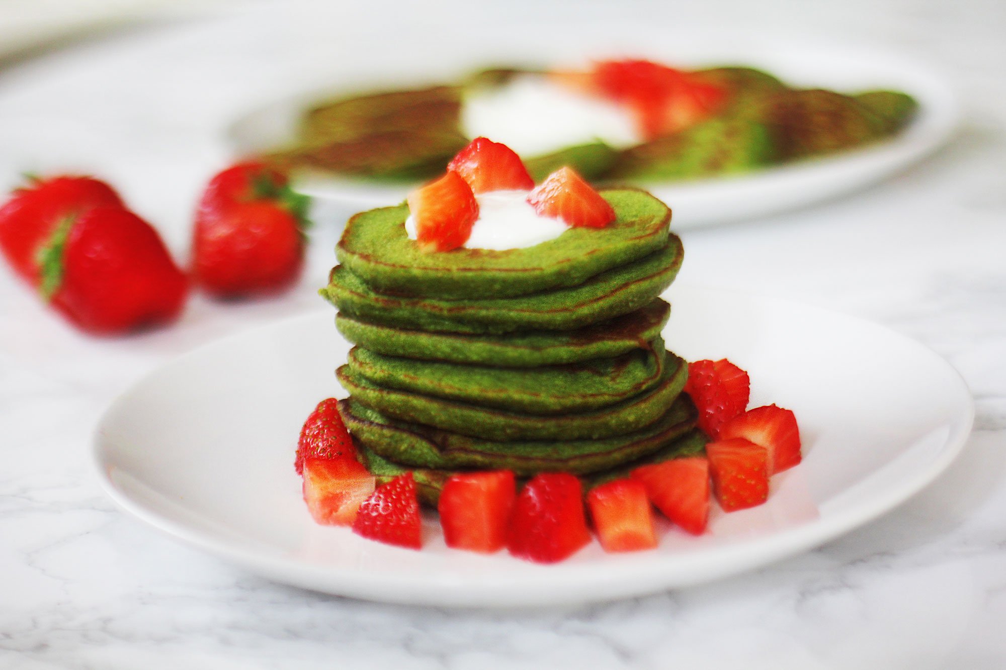 Nyttig bananpannkaka – Recept med spenat