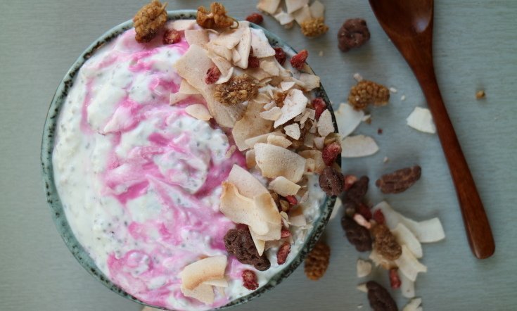 Nyttig chia & ingefärs-smoothiebowl