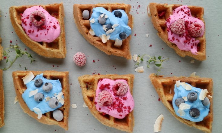 Sunn oppskrift: Cottage cheese waffle-snack bites