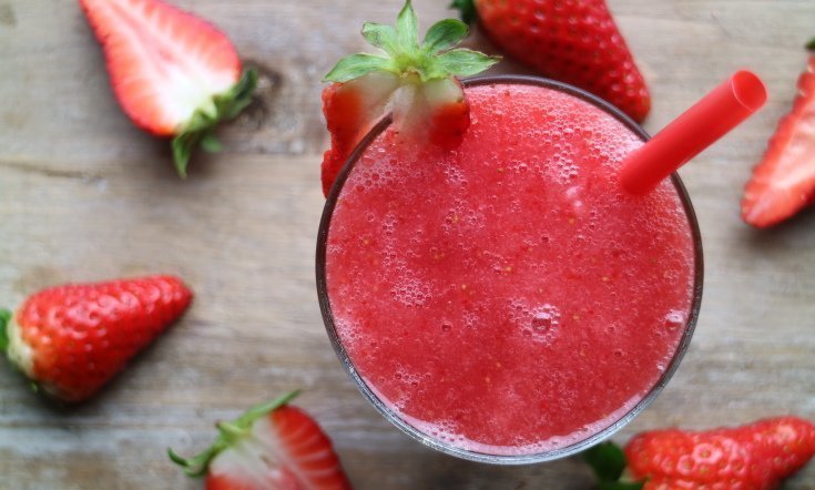 Smoothie recept med jordgubbe