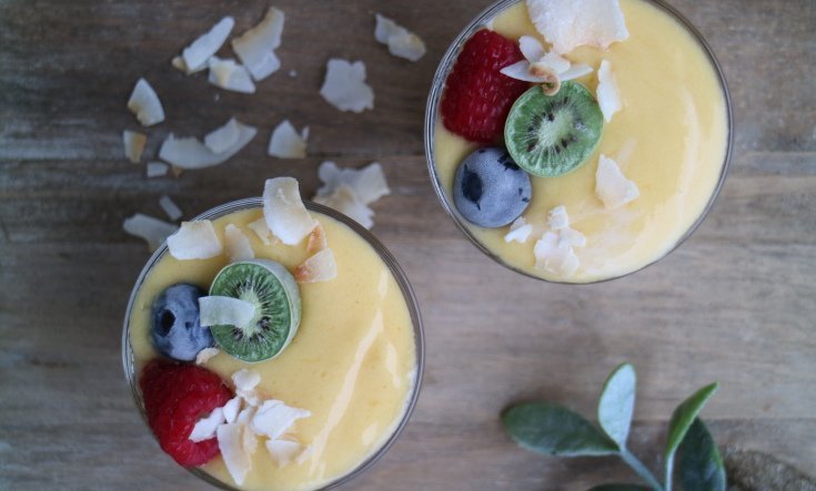 Lågkalorismoothie - Mango och kokos
