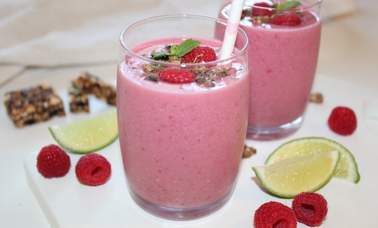 Vadelmasmoothie
