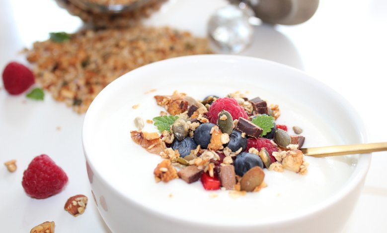 Sunn granola med banan