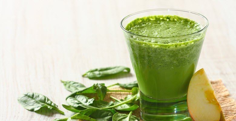 Grønn og sunn detox juice!