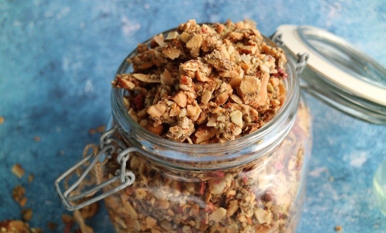 LCHF granola - recept med få kalorier