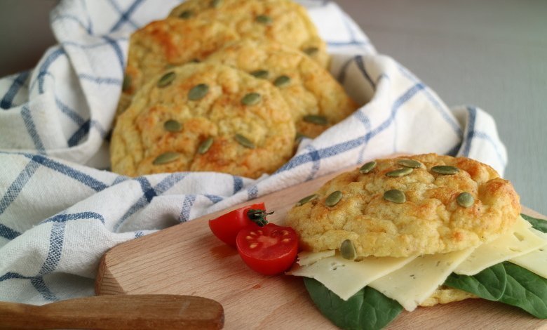 Low carb keto-bröd med cottage cheese