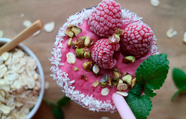 Sunn smoothie med havregryn og kesam
