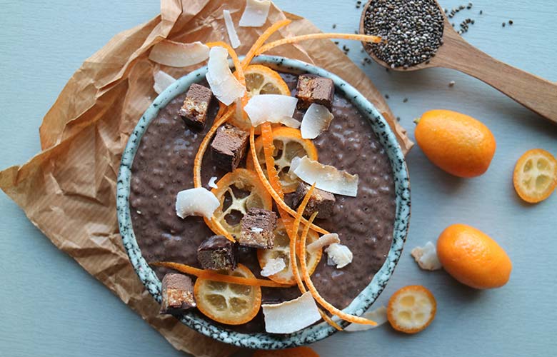 Chiapudding med Nutrilett Rich Chocolate Shake