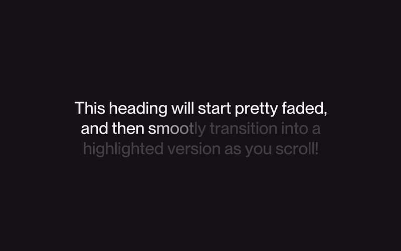 Vorschau: Highlight Text on Scroll